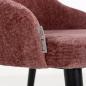 Preview: Twiggy rose chenille - moderner Stuhl